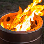 Petromax Feuerhand Fire Barrel Pyron, Stainless Steel Double-Walled Fire Pit For Yard Or Patio, Feet Protect Ground Surface, 29'