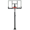 Lifetime Crank Adjust In Ground Tempered Glass Basketball Hoop, 54'', Clear