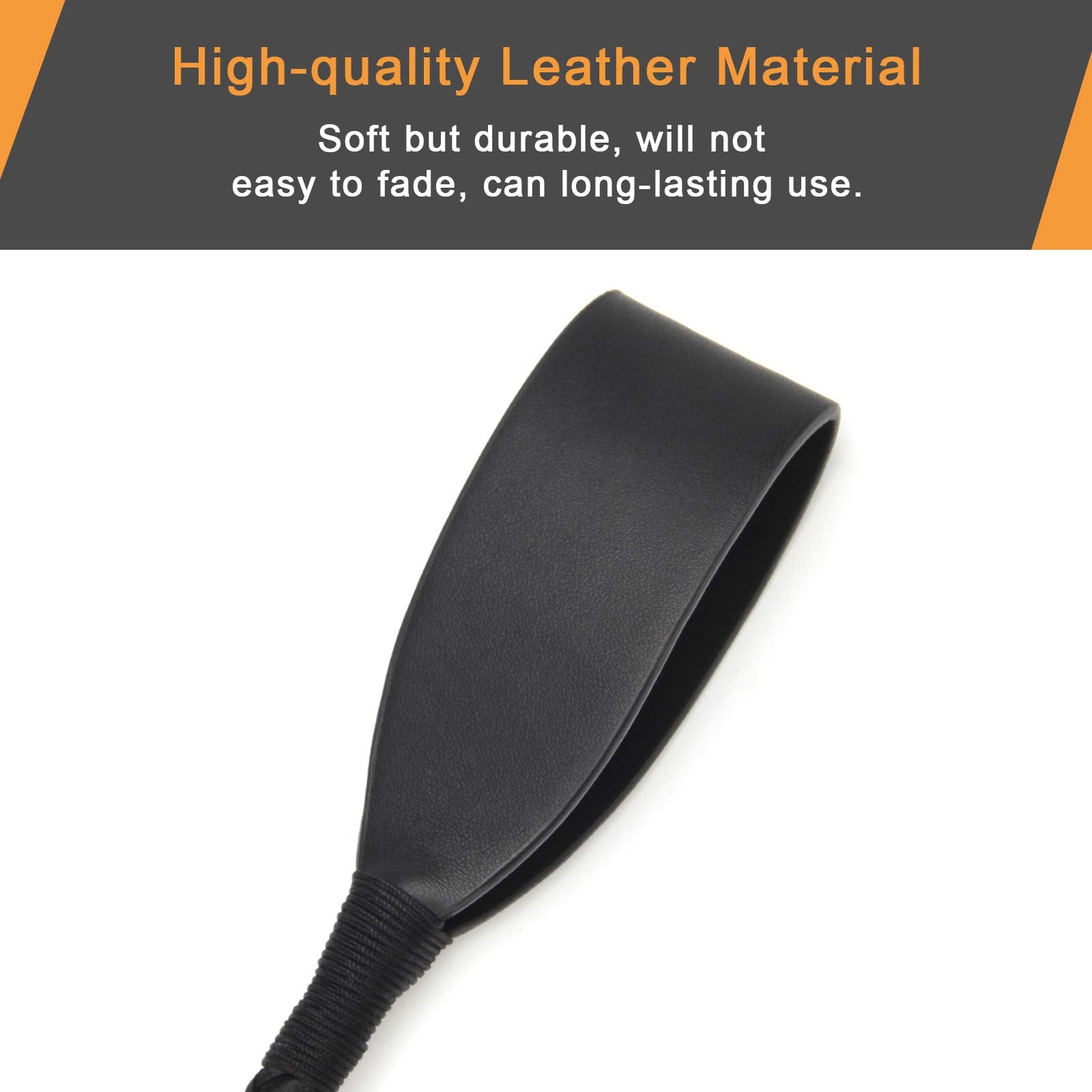Coolrunner Riding Crop For Horse, 18 Inch Horse Whip With Pu Leather Equestrianism Horse Crop Double Slapper Horse Whip Black Cr