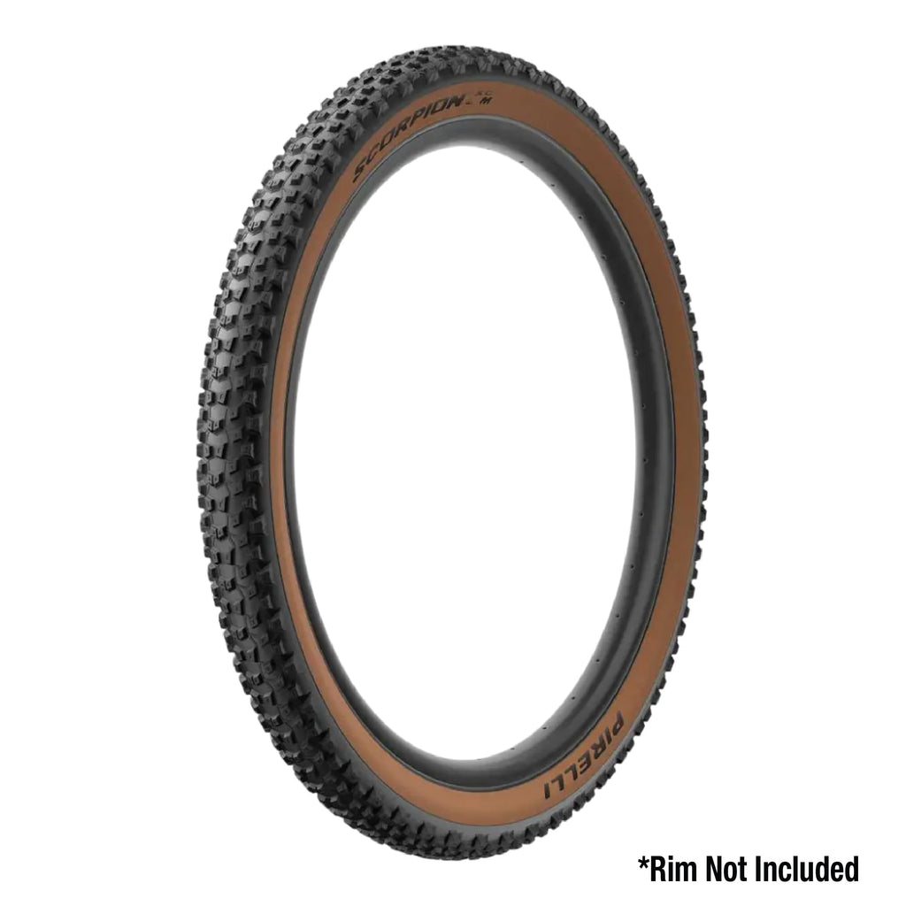 Pirelli Scorpion Trail M Mountain Bike Tire - 29 X 2.4, Tubeless Ready Clincher, Folding, Yellow, Prowall Mtb Casing