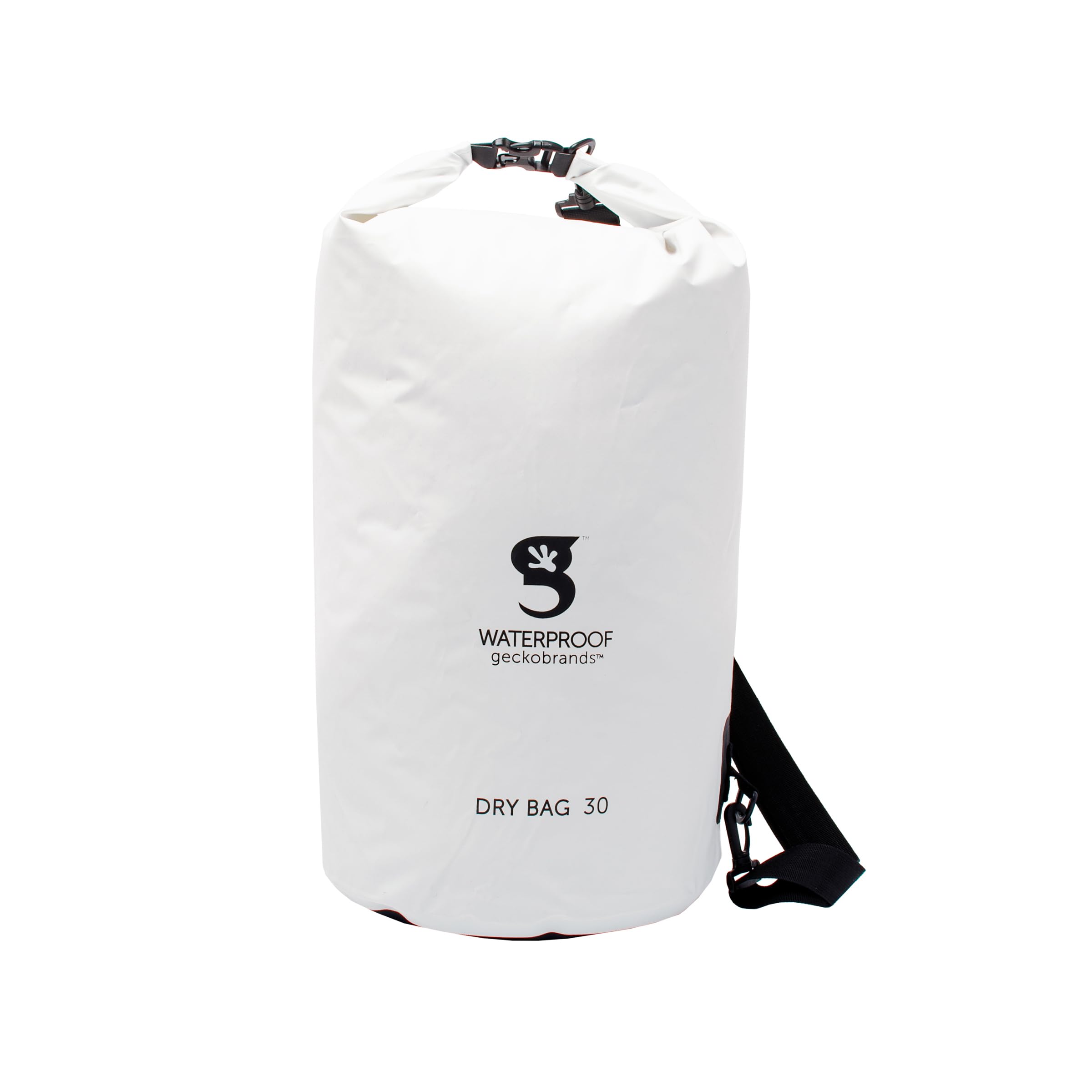 geckobrands Tarpaulin Dry Bag - Waterproof PVC Bag with Carabiner for Secure Storage, for Boating, Kayaking, Camping