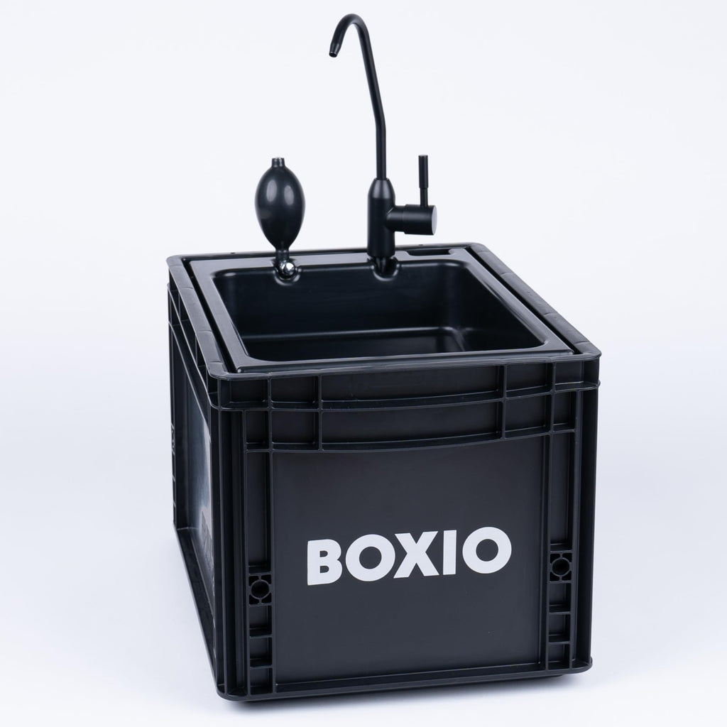 Boxio Wash Portable Sink - Convenient Camping Sink Solution! Compact With Unique Design, Separate Canister, Lightweight Mobile S