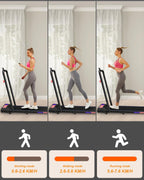 Treadmill Under Desk Walking Pad,2 In 1 Folding Treadmill For Home/Office With Remote Control And App,Flag