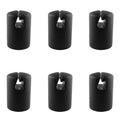 Jcbiz 6Pcs 1.26'' Black Trampoline Fiber Protective Cover Trampoline Enclosure Pole Cap For Flat Steel Sheet Top Ring System