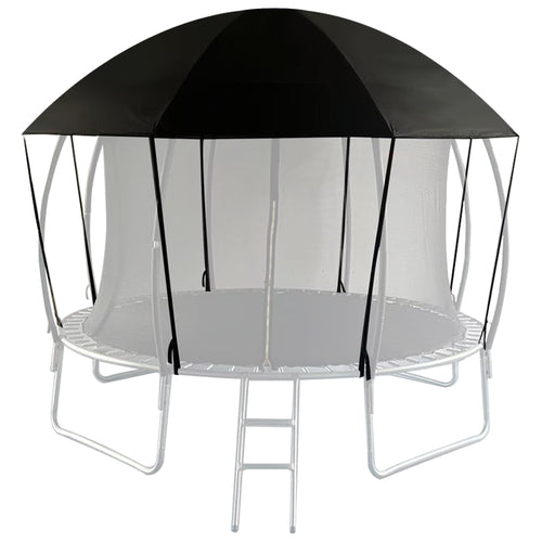 10FT Dome Trampoline Canopy Cover for Backyard Trampolines, 600D Heavy-Duty Waterproof Fabric with Taped Seams, Curved Roof Desi