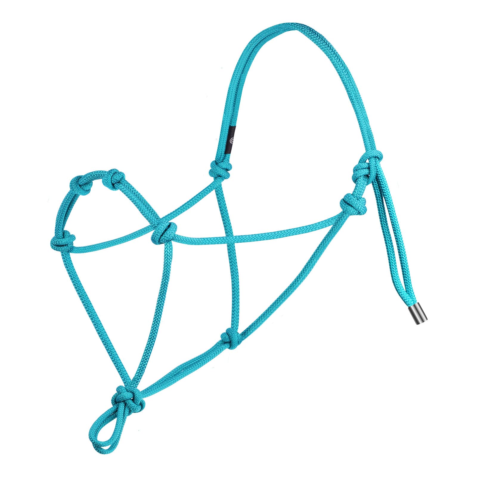 Harrison Howard Rope Halters for Horses Super Sturdy Horse Rope Training Halter with 4 Knot 1/4 Stiff Halter Cord Size Small - T