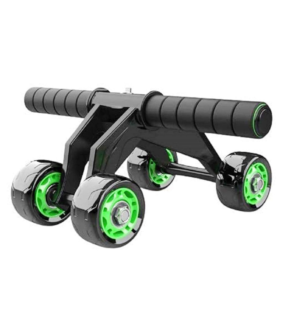 BLOXN 4 Wheel AB Wheel Roller  Abdominal fitness trainer and Stomach exercise machine with Knee Protection Pad  Home Gym Worko
