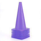 12 Inch Purple Traffic Training Cones, Plastic Safety Parking Cones, Agility Field Marker Cones For Soccer Basketball Football D