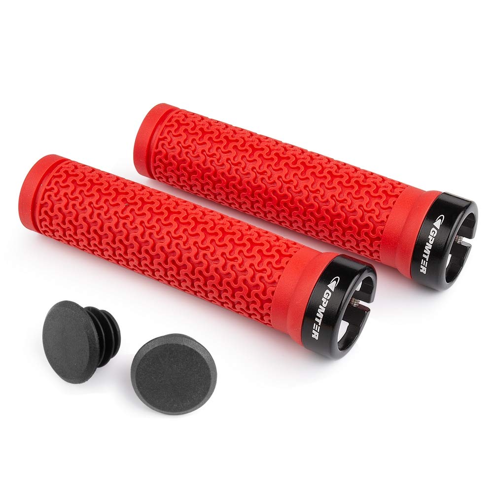 Gpmter Bike Handlebar Grips, Single Lock-On Bicycle Grips Handle Bar End Holding Locking Grips, For Bmx, Mountain, Mtb, Cruiser,