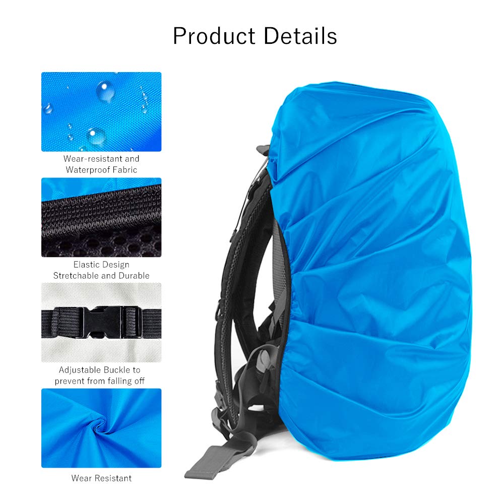 Lama 2 Pack Waterproof Rain Cover For Backpack, Reflective Rucksack Rain Cover For Anti-Dustanti-Theftbicyclinghikingcampingtrav