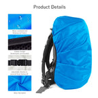 Lama 2Pcs Waterproof Rain Cover For Backpack, Reflective Rainproof Protector For Anti-Dust And Anti-Theft S 18L-25L Black Blue