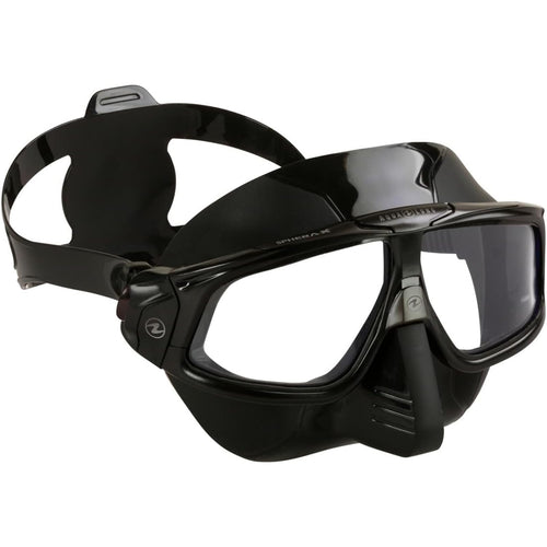 Aqualung Sphera X Freediving Mask - Lightweight Low-Volume 180-Degree Wide-Angle View Underwater Gear with Plexisol Anti-Fog Len
