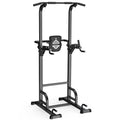 Sportsroyals Power Tower Dip Station Pull Up Bar For Home Gym Strength Training Workout Equipment, 400Lbs