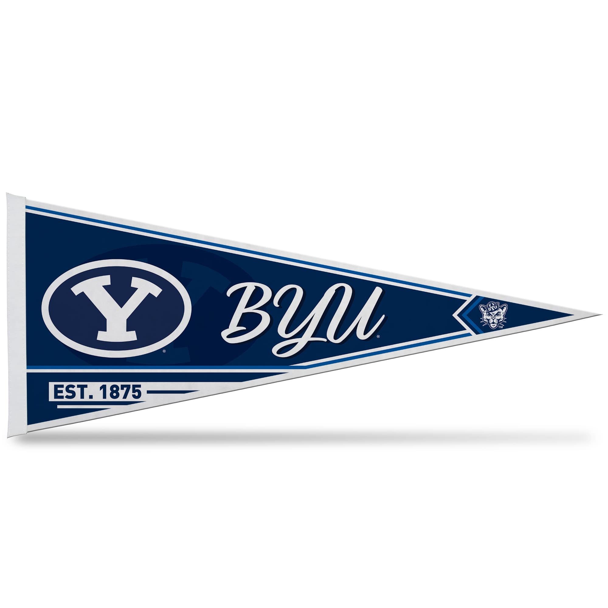 Rico Industries Ncaa Byu Cougars Classic 12'' X 30'' Felt Wall D  Cor Pennant - Great For Home/Bed Room/Man Cave D  Cor