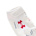 Under Armour Boys F9 Novelty Football Gloves, (104) White/Royal/Red, Large