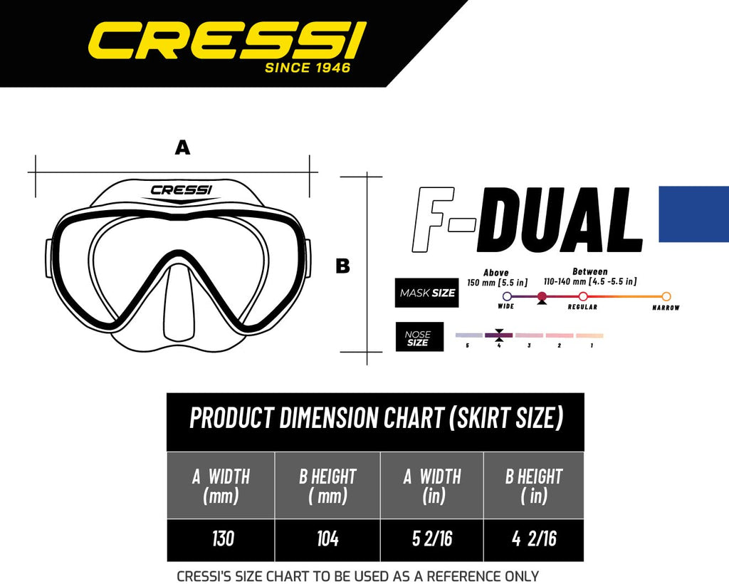 Cressi F-Dual & Supernova Dry, Black/Blue
