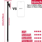 16Inch 10 Packs Extra Long Tent Stakes Heavy Duty, Large Camping Beach Canopy Stakes Metal Spikes Bell Tent Accessories