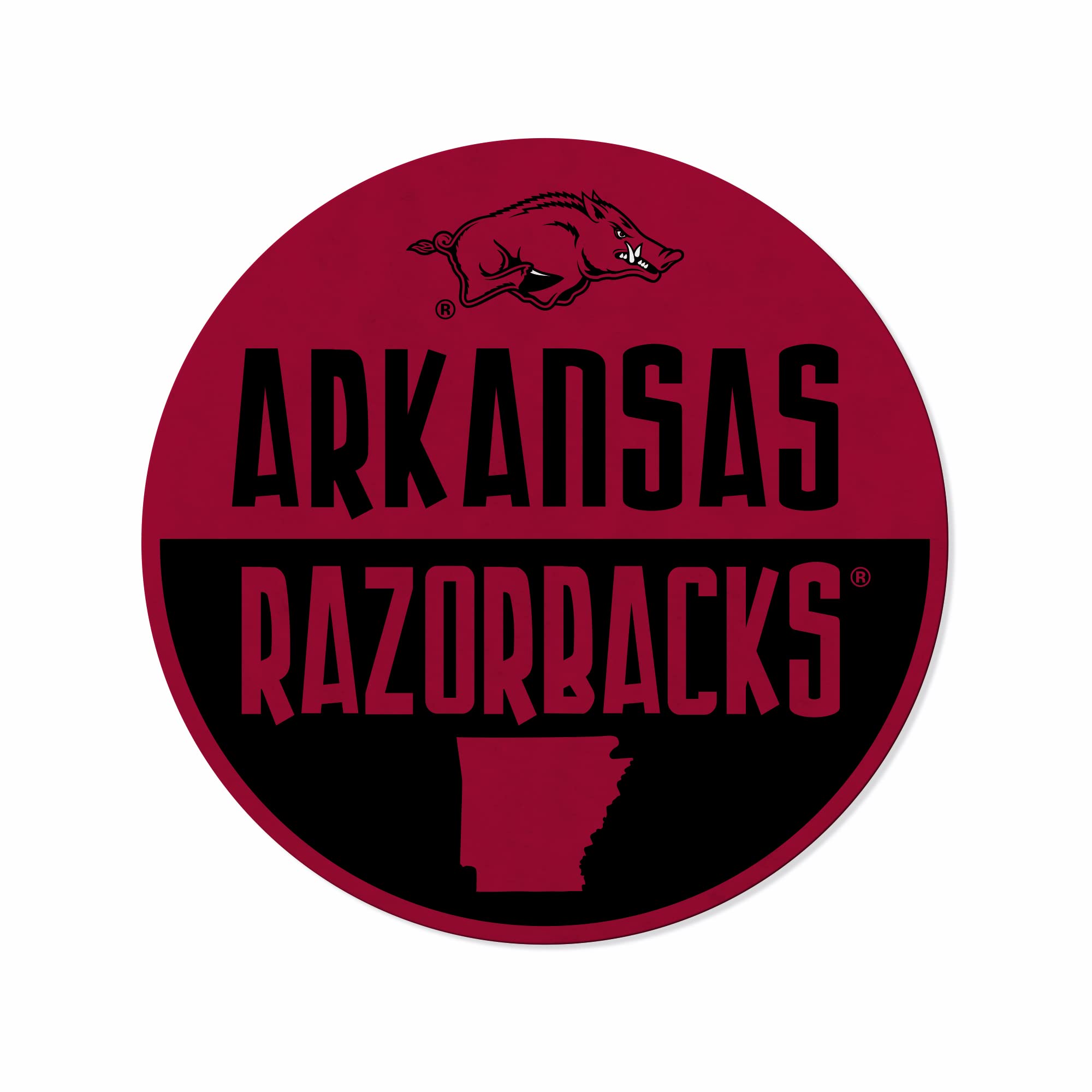 Rico Industries Ncaa Arkansas Razorbacks Classic Shape Cut Pennant - Home And Living Room D  Cor - Soft Felt Ez To Hang