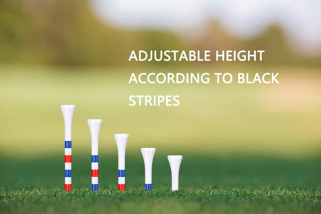 Zivisk Bamboo Golf Tees, 3 1/4 Inch Long Tees Golf 100 Count, Strong Sustainable Biodegradable
