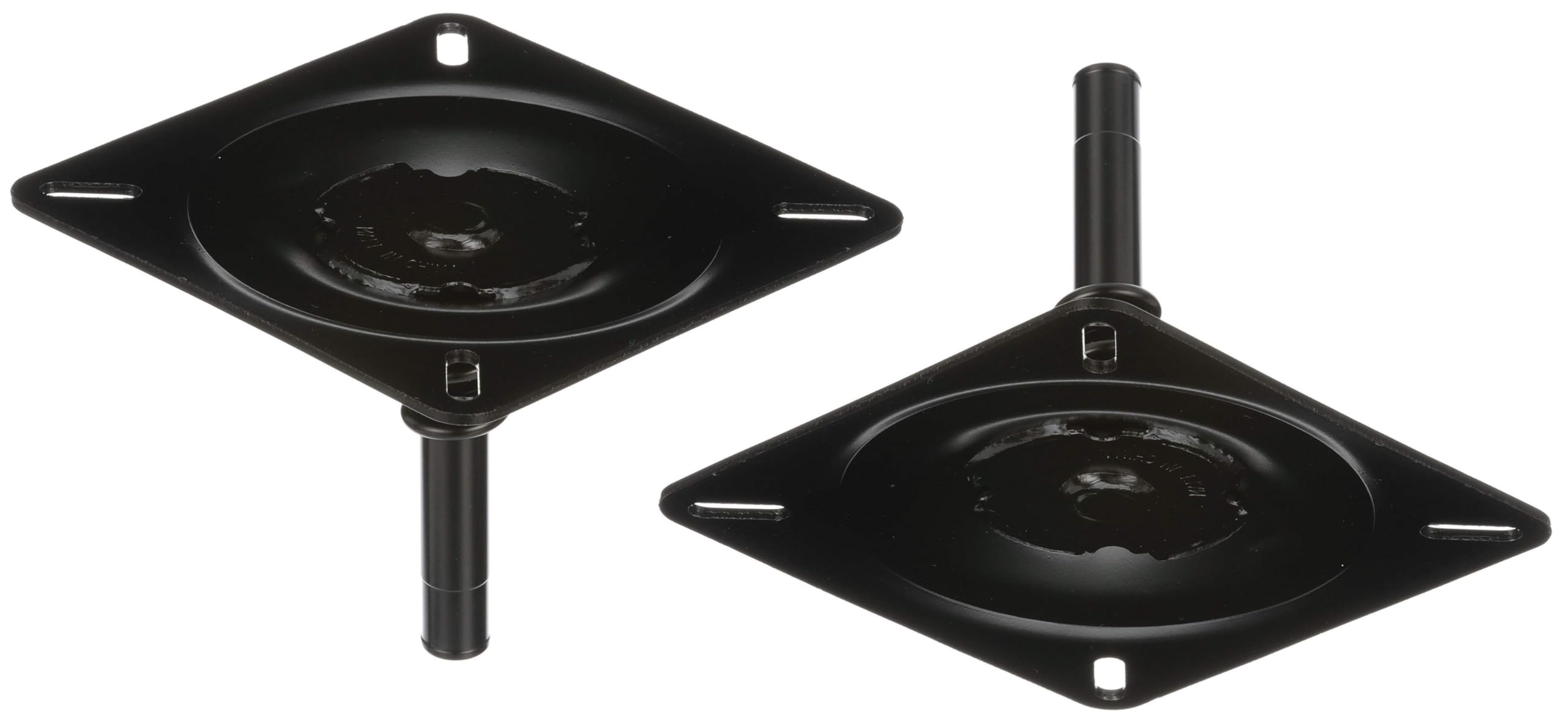 Boat Seat Mount, 6.7 X 6.7 X 5.5 Inches, Boat Seat Pedestal Pin Seat With Spring, Boat Accessories Swivel Base (2 Pack)