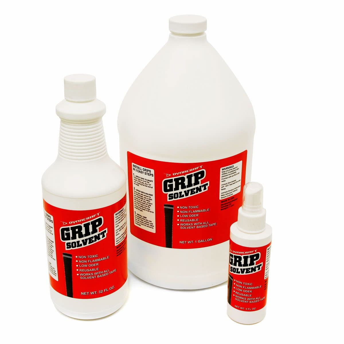Dynacraft Golf Grip Solvent  Non-Toxic, Non-Flammable, Low Odor Solution For Gripping Golf Clubs (1 Gallon Jug)