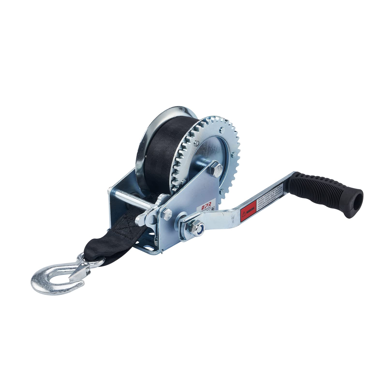 Openroad Boat Winch 1500Lbs Hand Winch,For Boat Trailer Towing Winch, With 26Ft Black Strap And Brake Ratchet