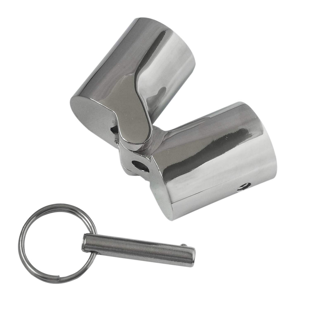 Nrc&Xrc 316Ss Marine Grade Boat Handrail Fitting -Boat Pipe Connector,Folding Swivel Coupling Tube Joint Connector For 7/8'' (22