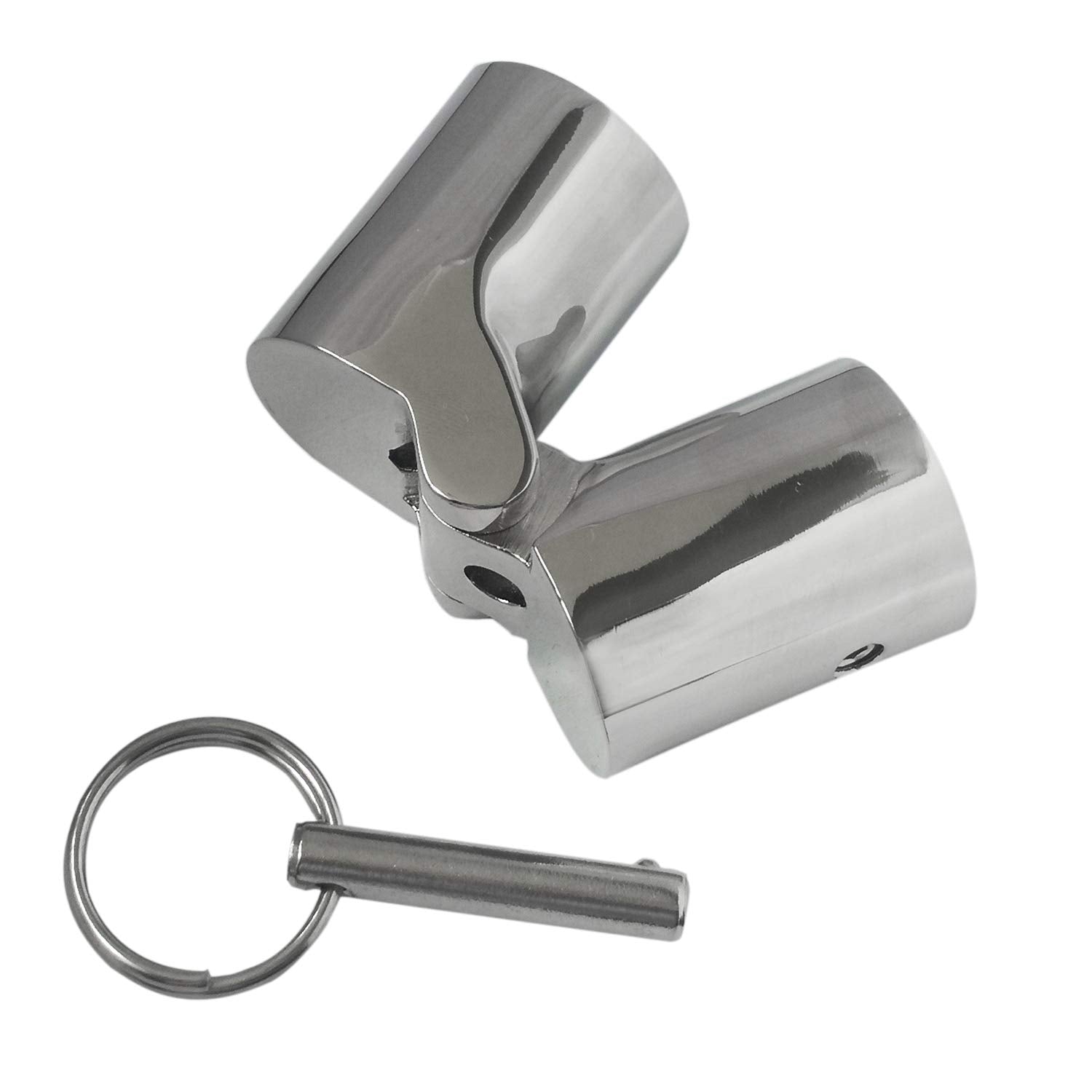 Nrc&Xrc 316Ss Marine Grade Boat Handrail Fitting -Boat Pipe Connector,Folding Swivel Coupling Tube Joint Connector For 7/8'' (22
