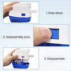Eco-Worthy Automatic 12V Bilge Pumps For Boats 1100Gph Auto With Float Switch For Rv Caravan