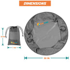 Sun Cube Wetsuit Changing Mat, Waterproof Surf Bag, Drawstring Wetsuit Bag, Surfing Accessories For Kayakers, Dry Bag For Beach,