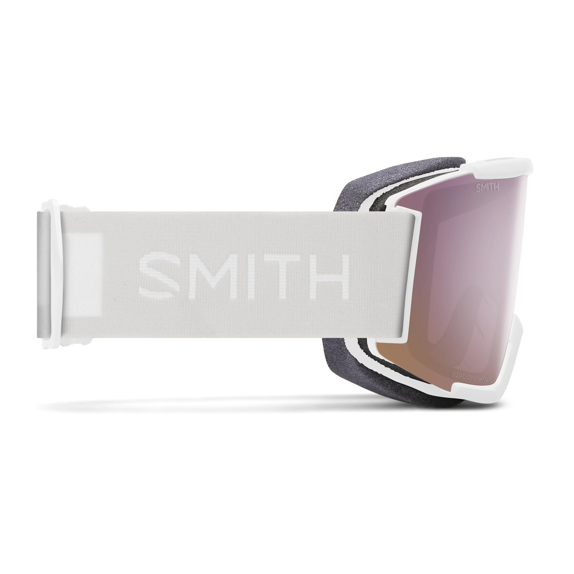 Smith Squad Snow Goggles White Vapor  Chromapop Everyday Rose Gold Mirror