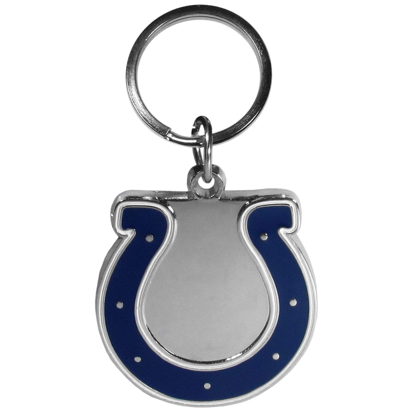 NFL Siskiyou Sports Fan Shop Indianapolis Colts Chrome & Enameled Key Chain One Size Team Colors