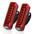 Ovetour USB Rechargeable Bike Tail Light 2 Pack,1200mAh Runtime 50 Hours,Ultra Bright LED Bike Rear Light,5 Light Mode Options,I
