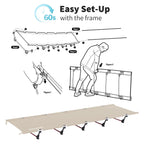 Naturehike Ultralight Camping Cot, Easy To Assemble Folding Tent Cot, Compact & Protable Camping Bed For Camping, Mountaineering