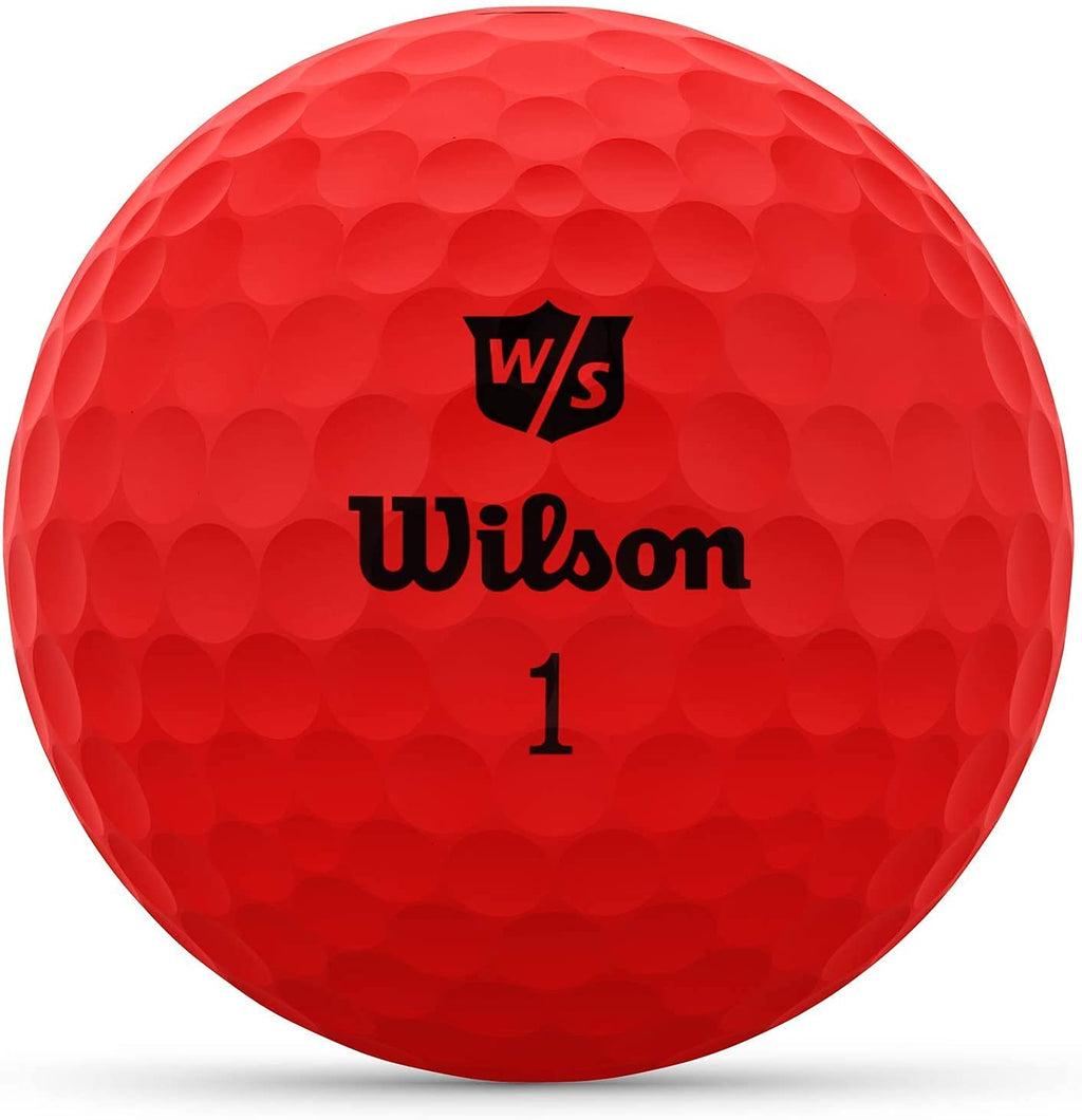 Wilson Staff Duo Optix Golf Ball - Red