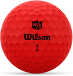 Wilson Staff Duo Optix Golf Ball - Red