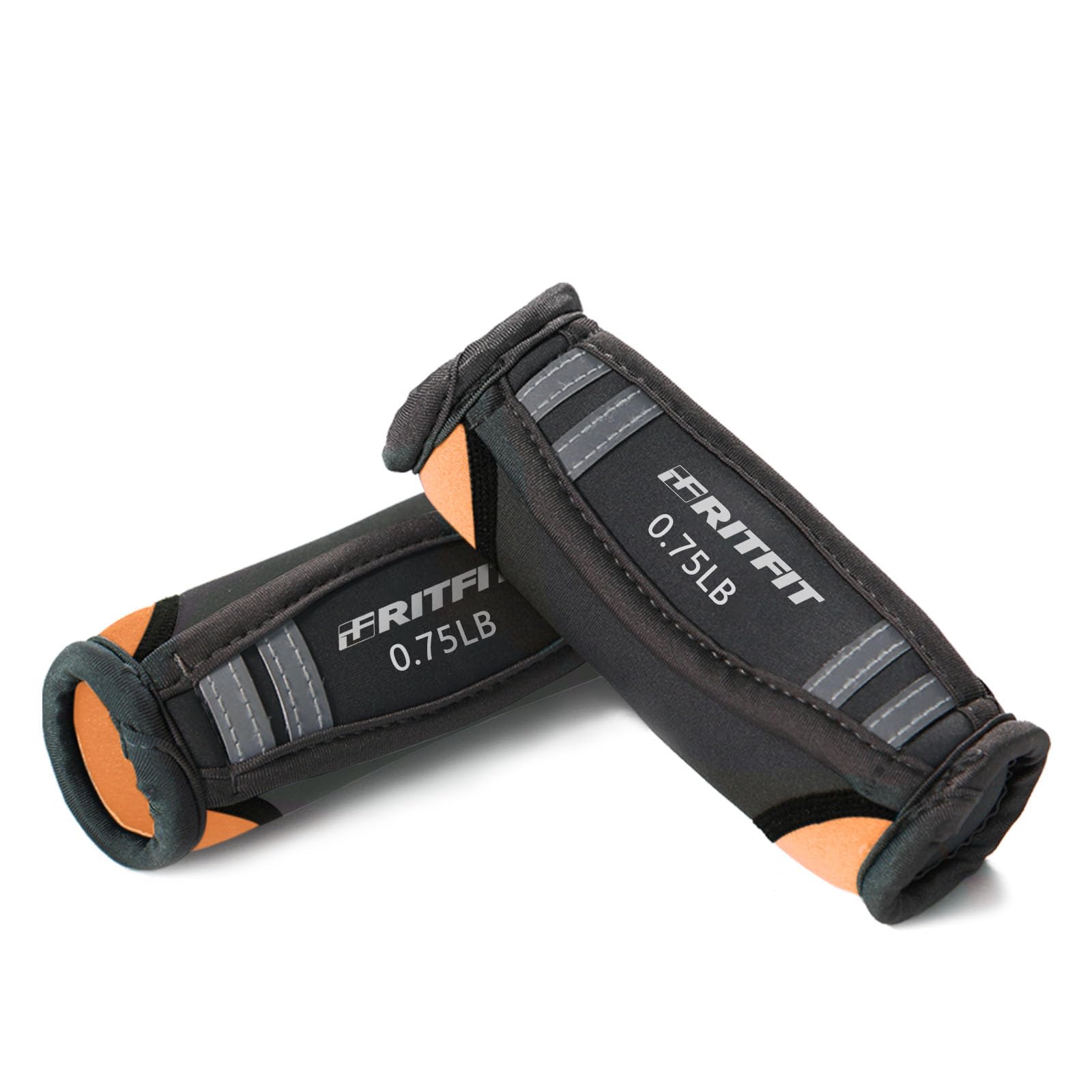 Ritfit Walking Hand Weights(Orange - 1.5Lbs(0.75Lb Each))