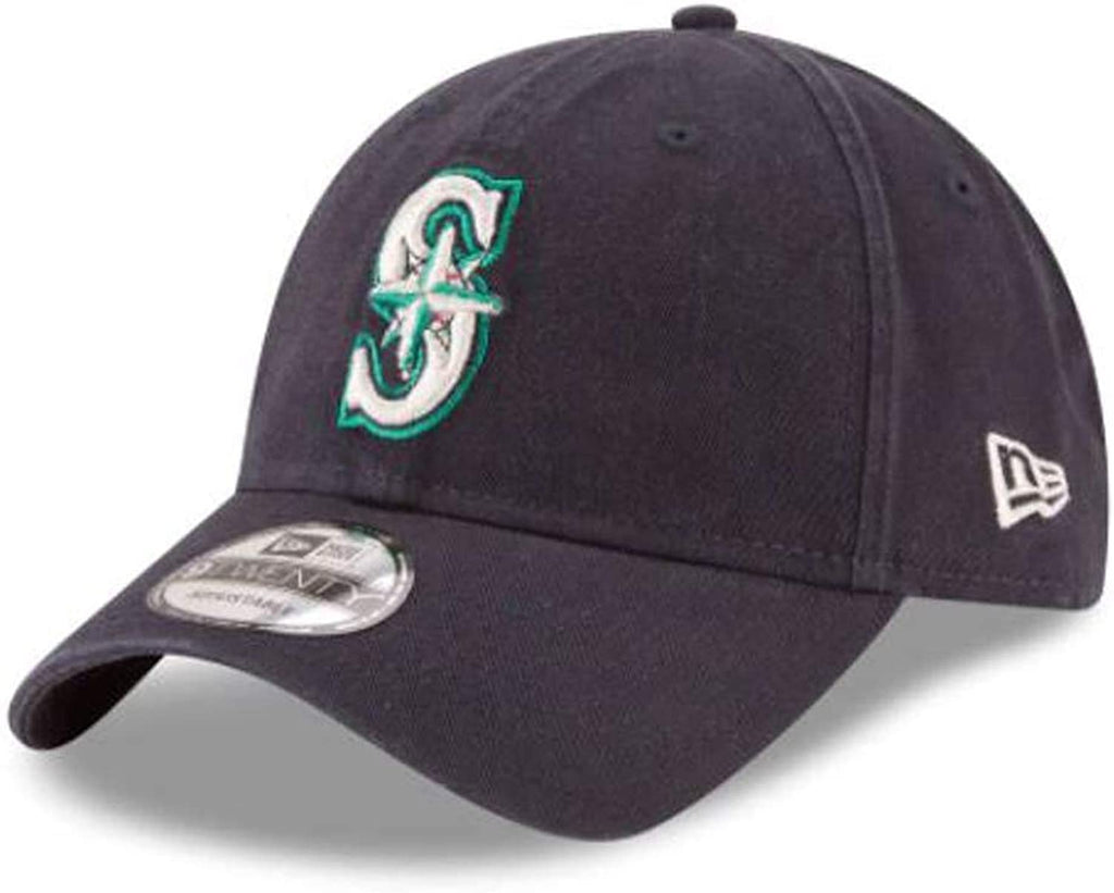 New Era Mlb Core Classic 9Twenty Adjustable Hat Cap One Size Fits All (Seattle Mariners Navy)