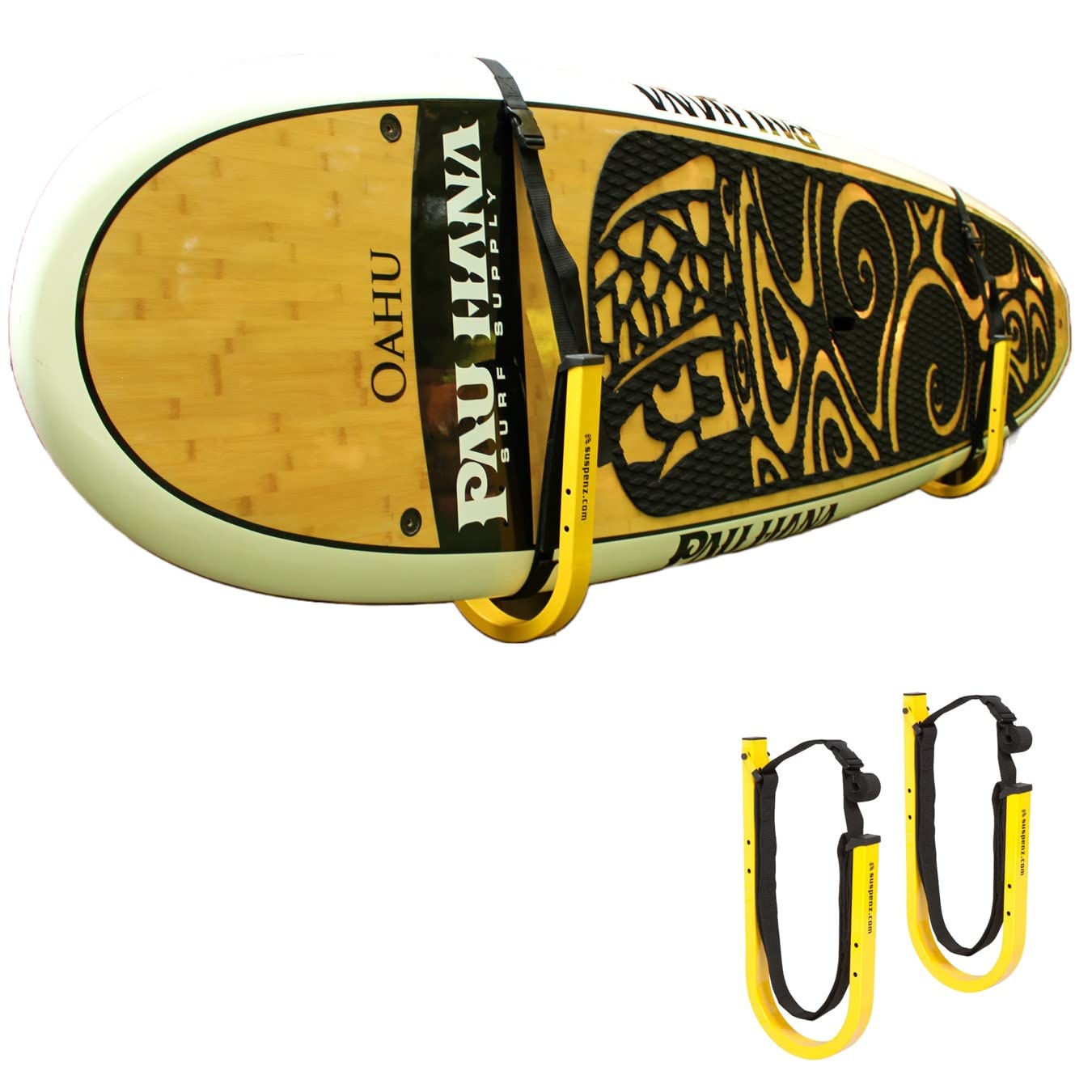 Suspenz Sup Storage Rack, Stand Up Paddle Board And Surfboard Rack With Safety Straps
