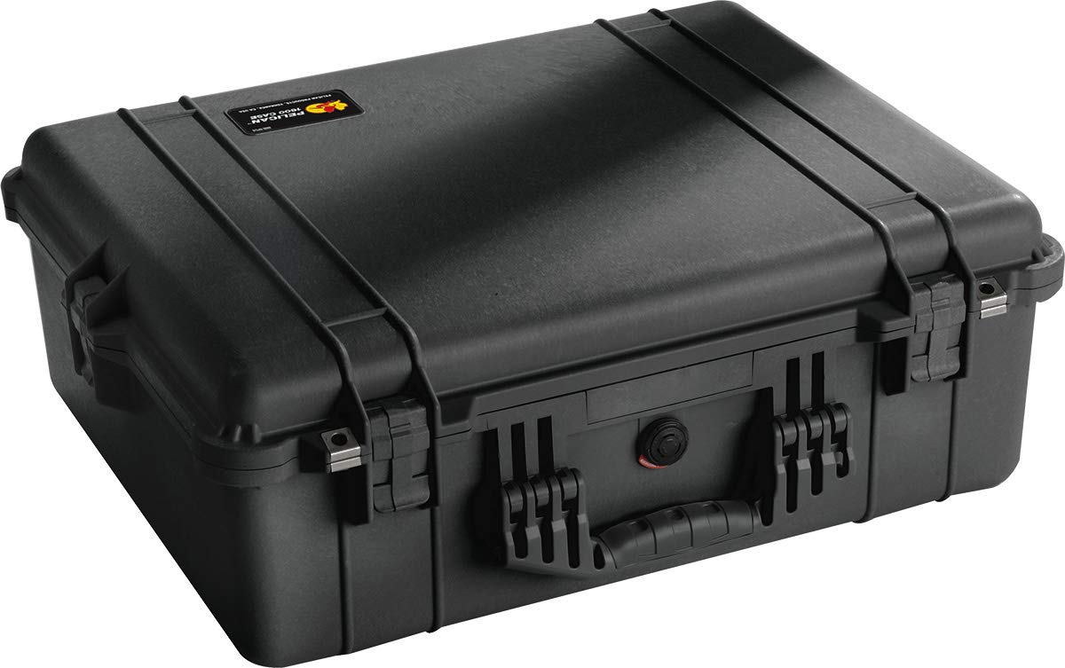 Pelican 1600 Case With Padded Dividers (Black) (1600-004-110)