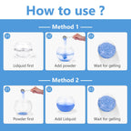 Poesie Poo Urine Absorbent Gel With Reusable Spoon For Portable Toilet Camping Bathroom Poo Urine Powder 125 Uses Net. 2.2Lb