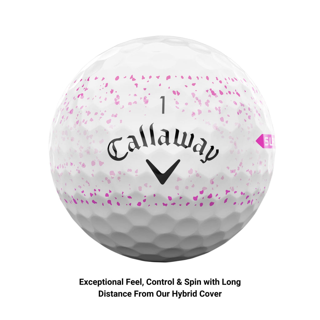 Callaway Golf Supersoft Golf Balls (2023 Version, Pink Splatter)