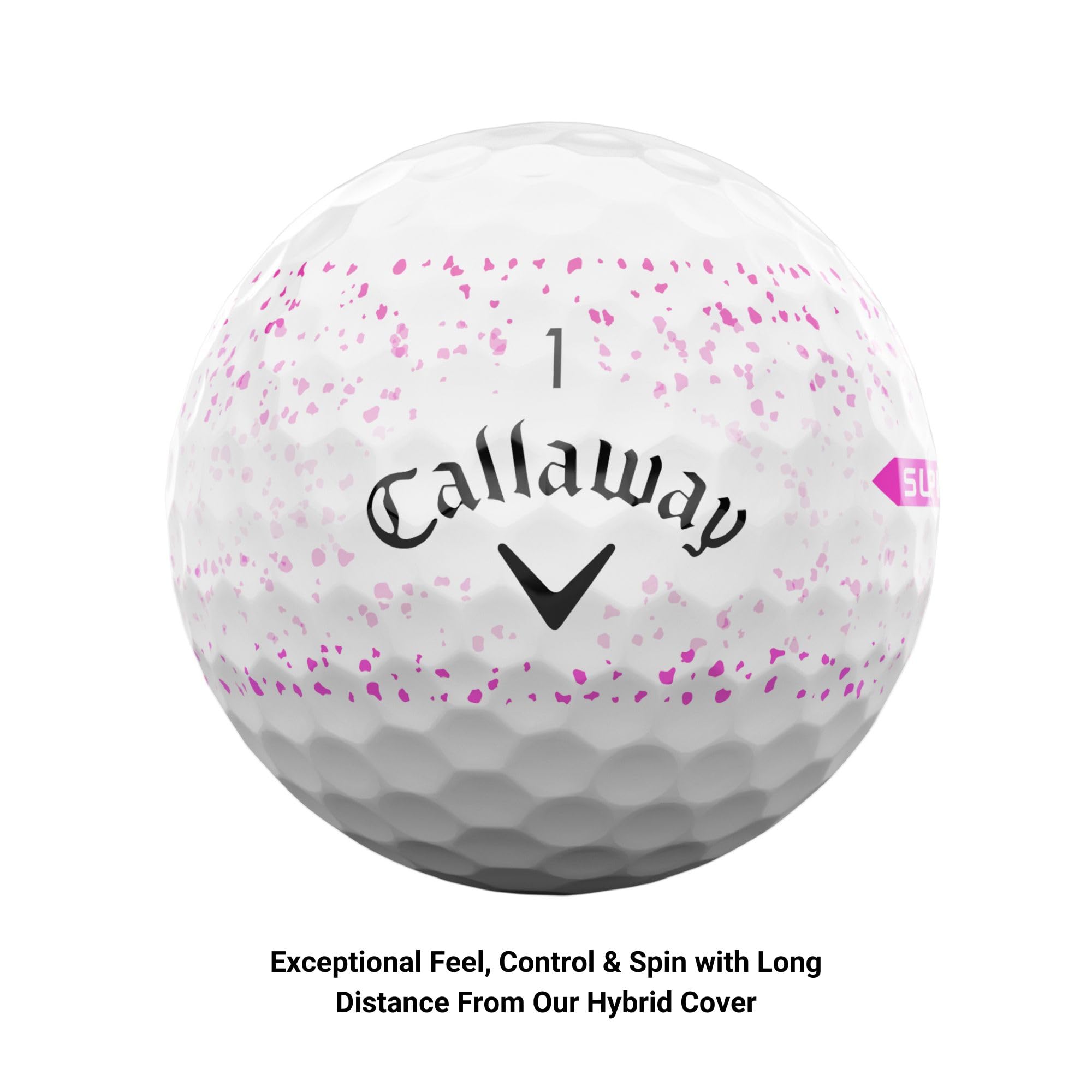 Callaway Golf Supersoft Golf Balls (2023 Version, Pink Splatter)