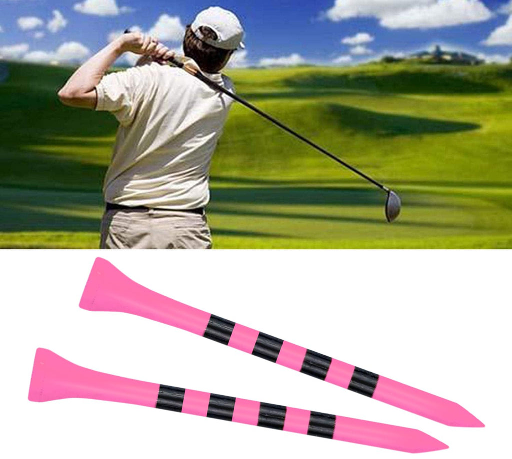 Zivisk Wooden Golf Tees 3-1/4 Inch 100 Count, 3.25'' Long Golf Wood Bamboo Tees For Women (Pink,83Mm)