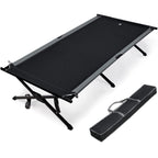 Ever Advanced Oversized Camping Cot For Adults With Zipper Xl Large Sleeping Cots 41'' Wide Heavy Duty Bed Supports Up To 550 Lb