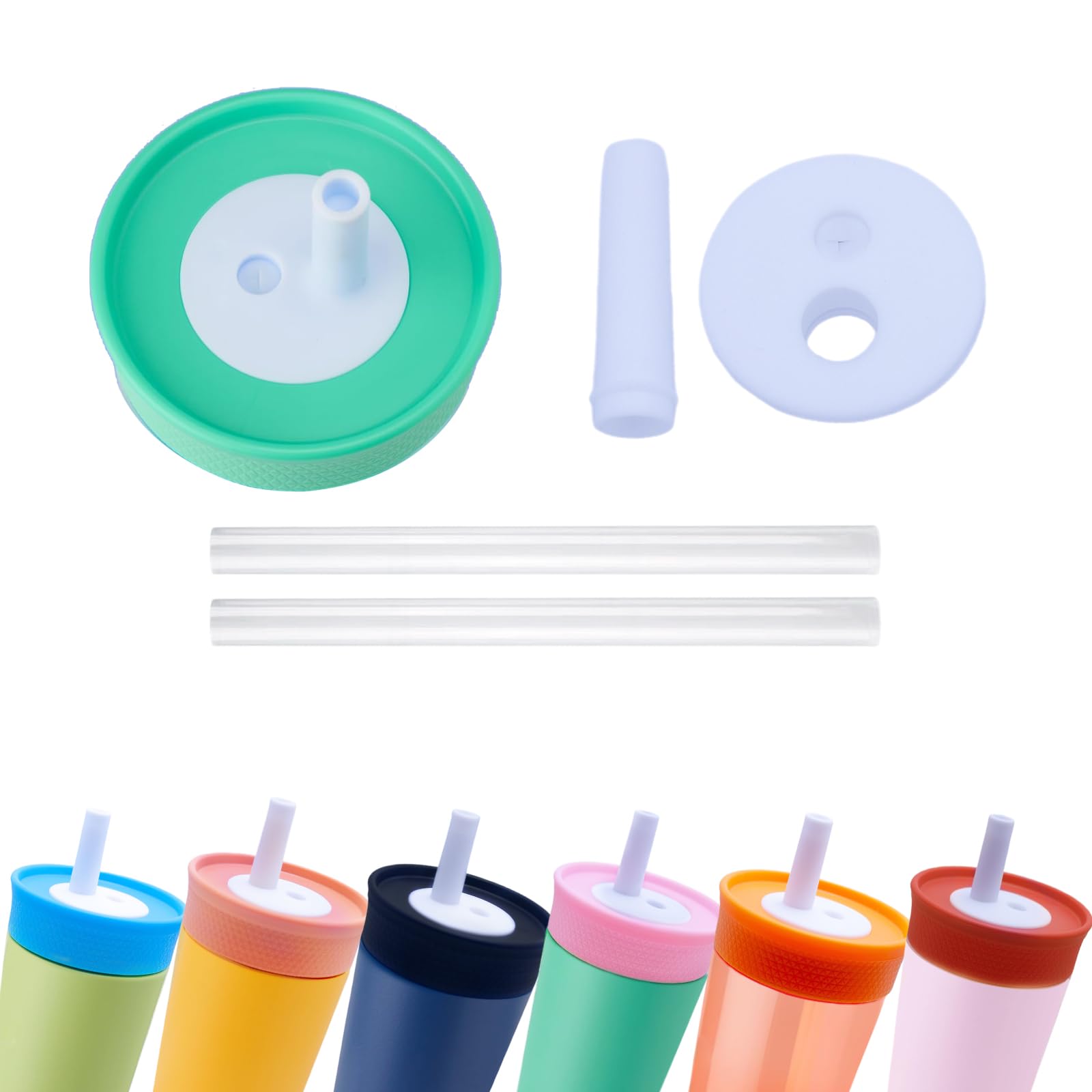 Psycheer Silicone Straw Replacement for 15Oz Owala Water Bottle &12Oz Tumbler,Leak-proof Food Grade Kids Straw,Removable Replace