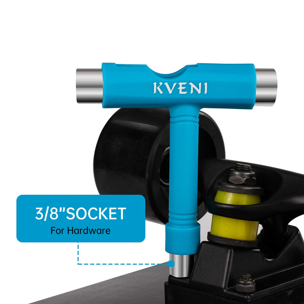 Skate Tool All-In-One, Multi-Function Portable Skateboard T Tools Accessory - With T-Type Allen Key And L-Type Phillips Head Wre