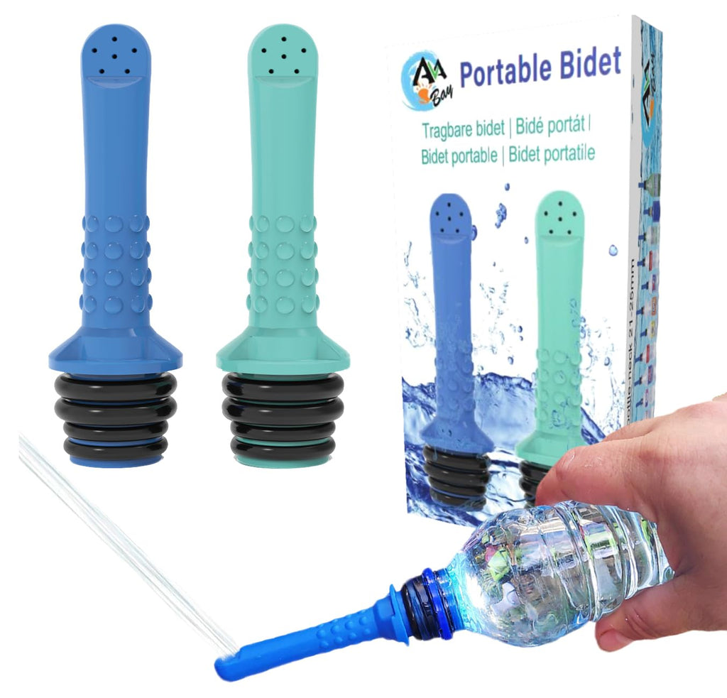 Avabay 2Pcs Portable Travel Bidet I Easy-To-Use Portable Bidet I Compatible With Most Bottles I Peri Bottle For Postpartum Care