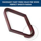 Gse Solid Wood Billiard 8-Ball Triangle & 9-Ball Diamond Pool Ball Racks For 2-1/4'' Pool Balls (Mahogany Diamond Rack)