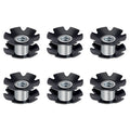 Kievode 6 Pcs Bike Headset Star Nut - Universal Accessories For Forks 1-1/8 Inch 28.6Mm For Mountain Bicycle Road Bicycle Mtb